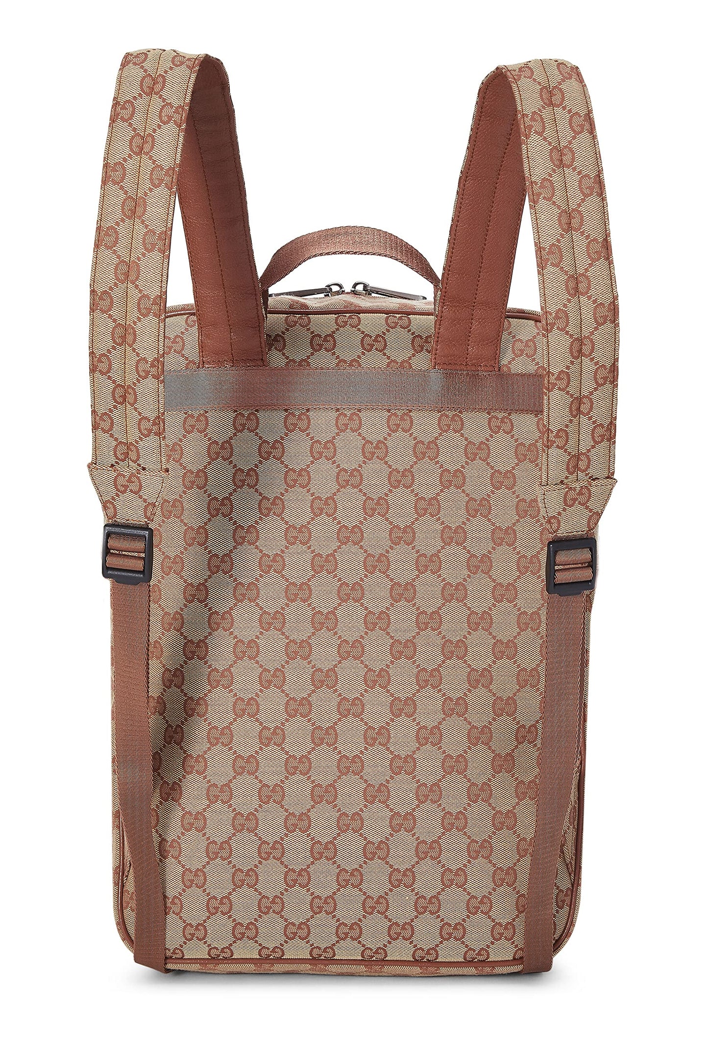 Gucci, Pre-Loved Orange GG Canvas New York Yankees Backpack, Pink