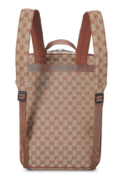 Gucci, Pre-Loved Orange GG Canvas New York Yankees Backpack, Pink