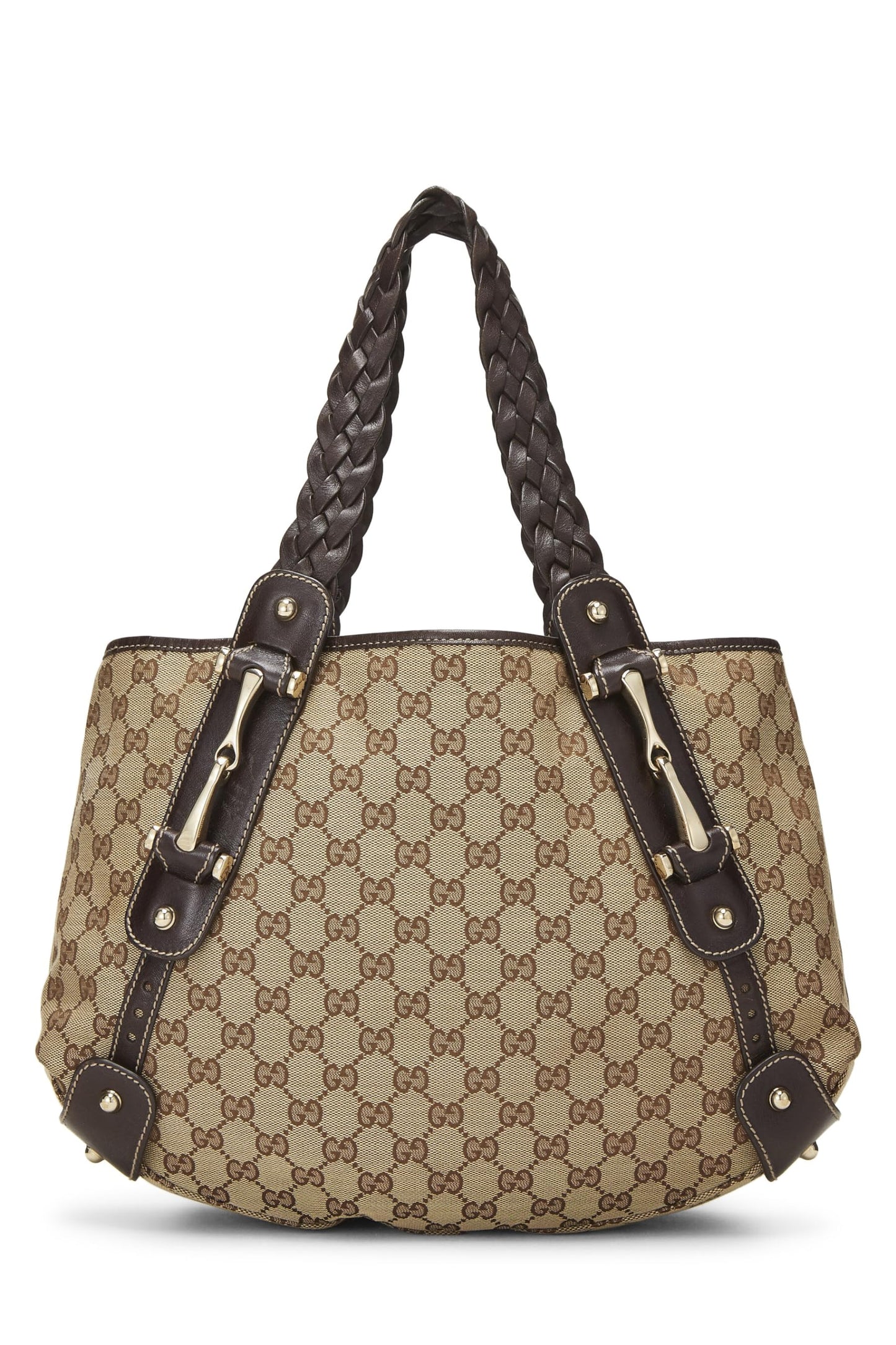 Gucci, Pre-Loved Original GG Canvas Pelham Tote, Brown