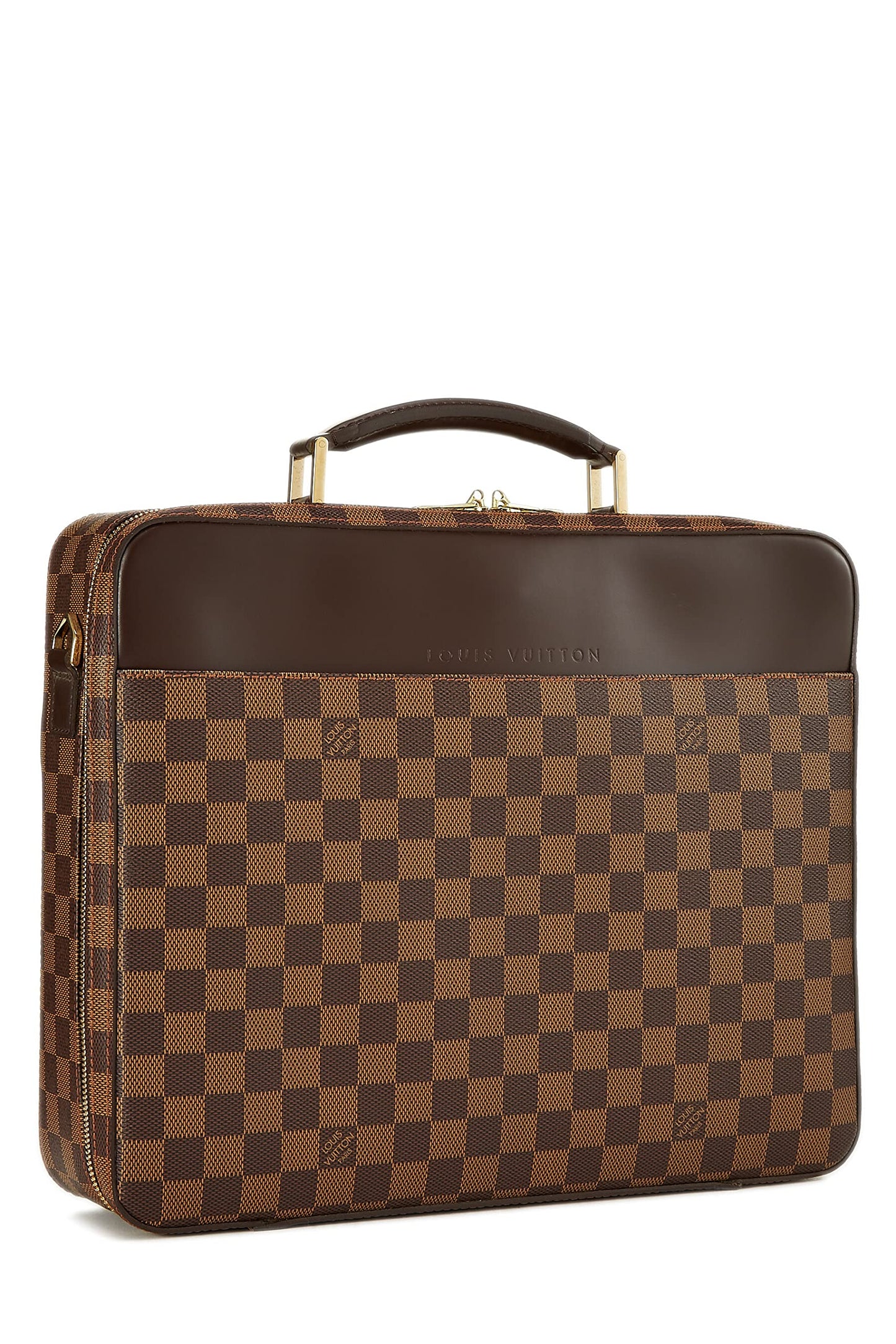 Louis Vuitton, Pré-Aimé Damier Ebene Porte Ordinateur Sabana, Marron