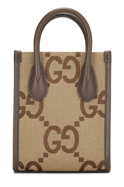 Gucci, Pre-Loved Brown Jumbo GG Canvas Tote Mini, Brown