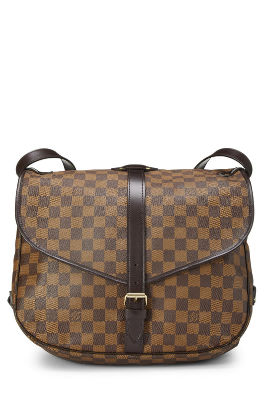 Louis Vuitton, Damier Ebene Saumur 35 pré-aimé, Marron