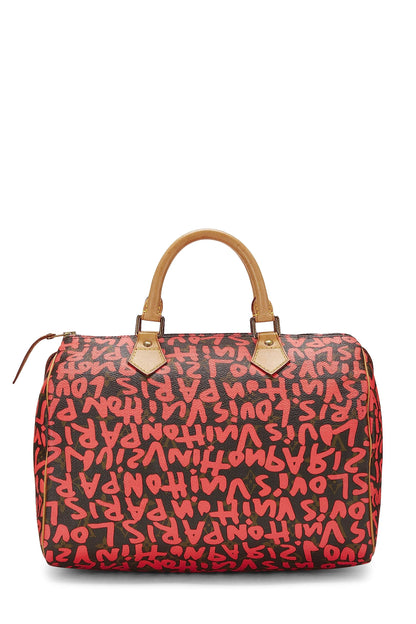 Louis Vuitton, Stephen Sprouse x Louis Vuitton Pink Graffiti Speedy 30 d'occasion, rose