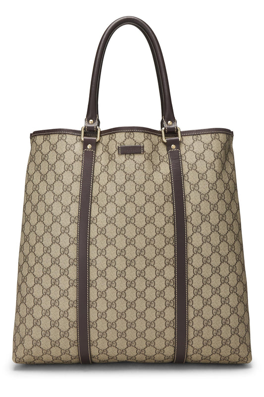 Gucci, sac fourre-tout en toile GG Supreme d'occasion, marron