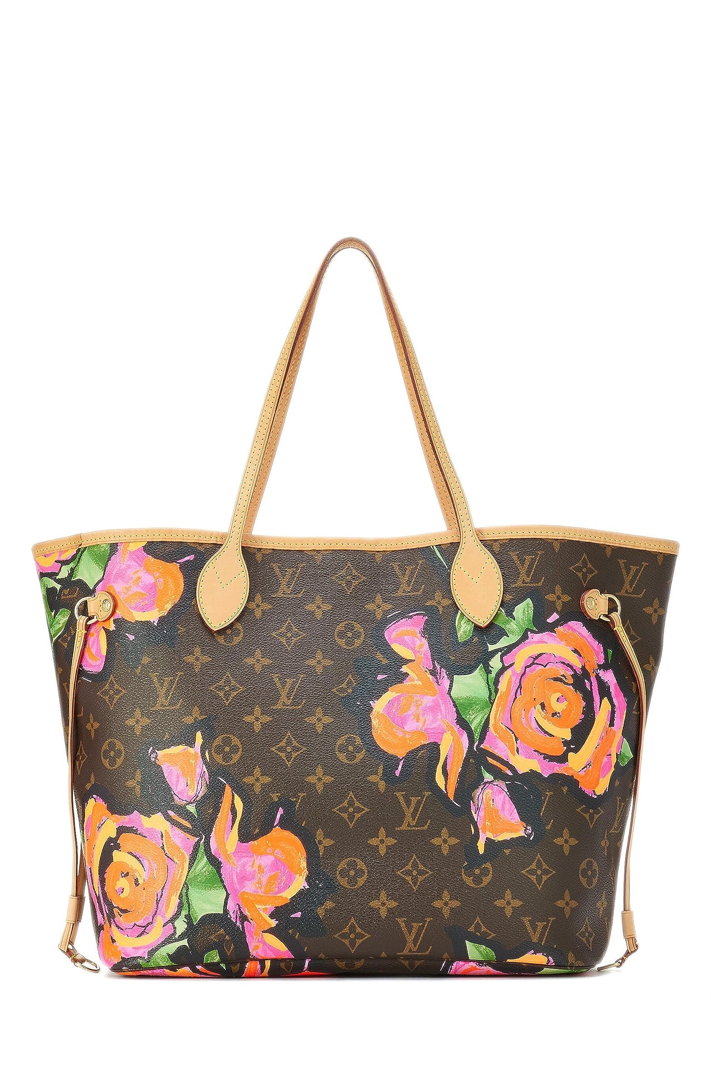 Louis Vuitton, Stephen Sprouse x Louis Vuitton Monogram Canvas Roses Neverfull MM, Marron