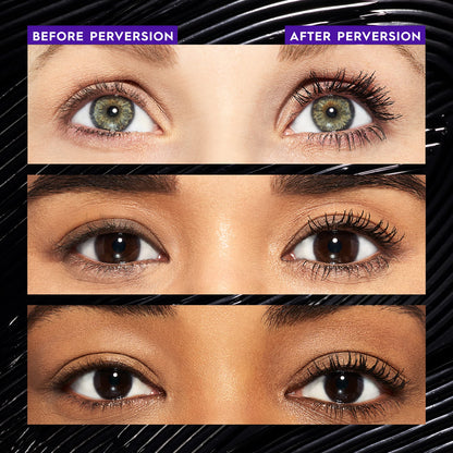 Urban Decay Perversion - Juego de maquillaje con rímel negro voluminizador y delineador de ojos negro - Rímel para alargar y espesar las pestañas + lápiz delineador de ojos deslizante 24/7 (negro mate) - Kit de paquete