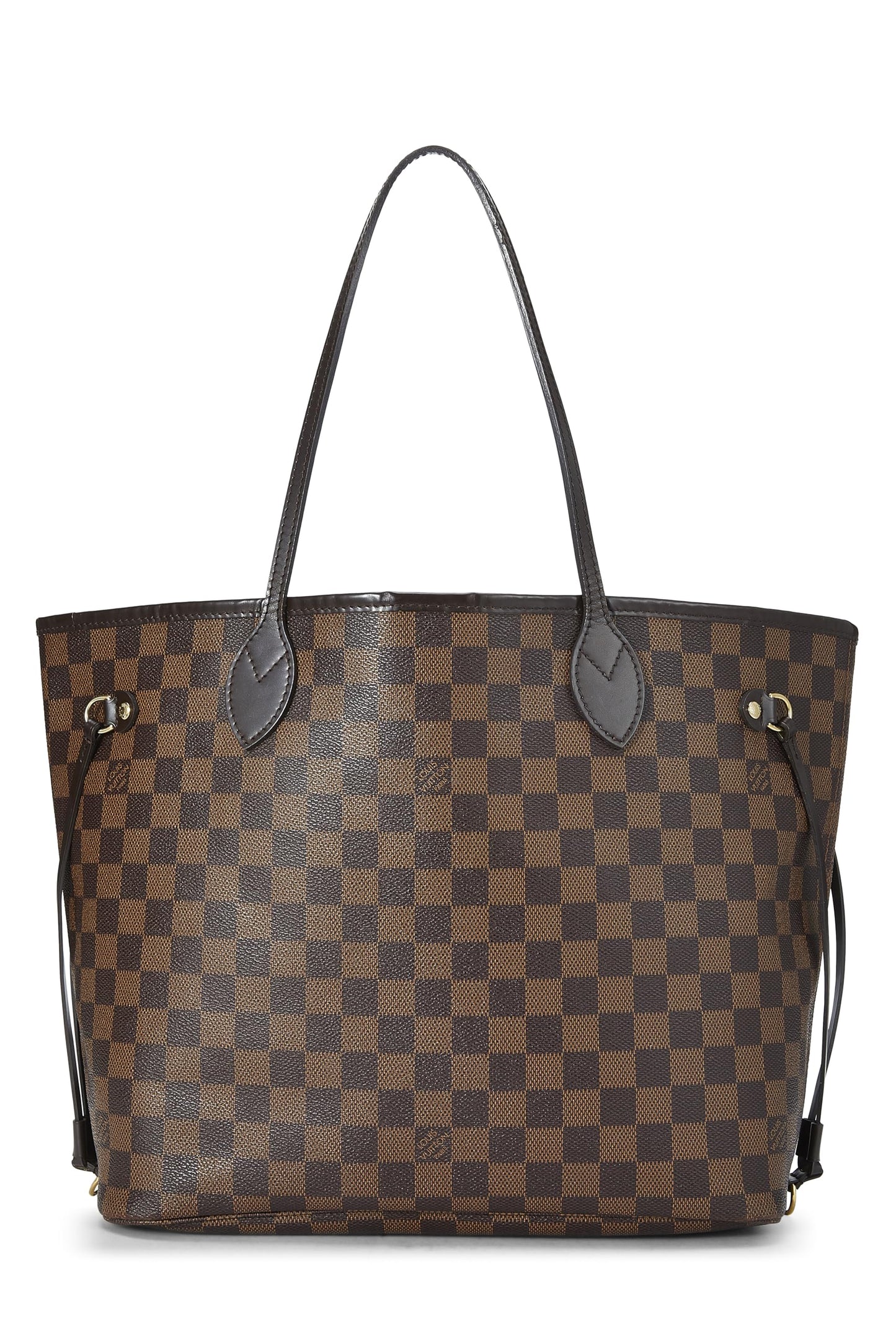 Louis Vuitton, Damier Ebene Neverfull MM preamado, Marrón