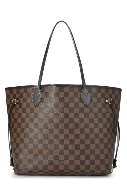 Louis Vuitton, Damier Ebene Neverfull MM d'occasion, marron