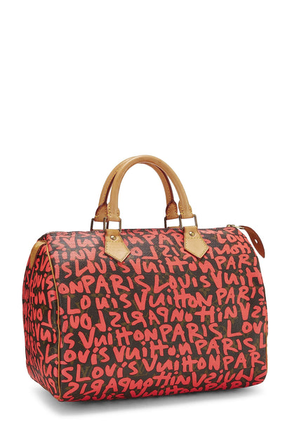 Louis Vuitton, Stephen Sprouse x Louis Vuitton Pink Graffiti Speedy 30 d'occasion, rose