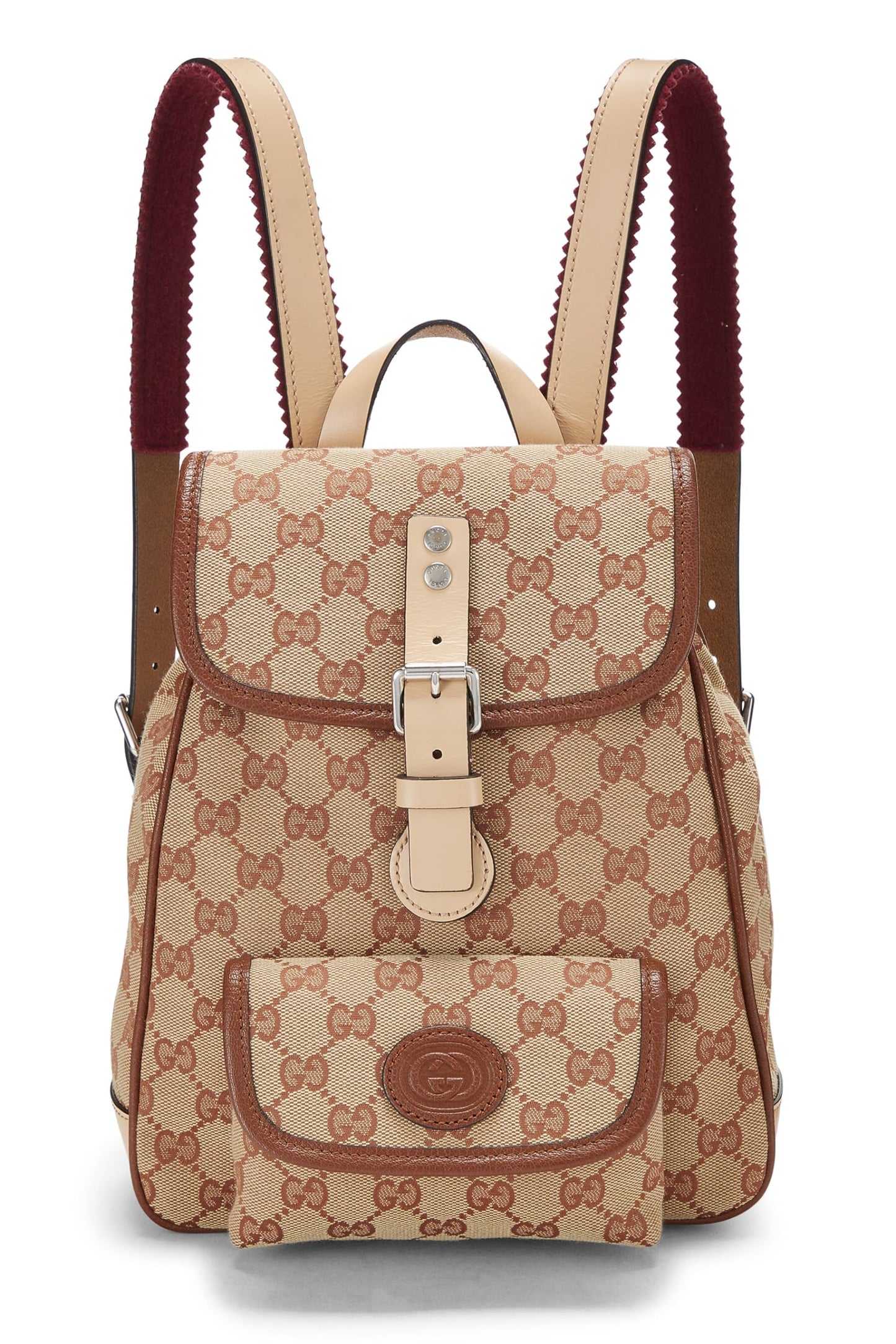 Gucci, Pre-Loved Original GG Canvas Kids Backpack, Brown