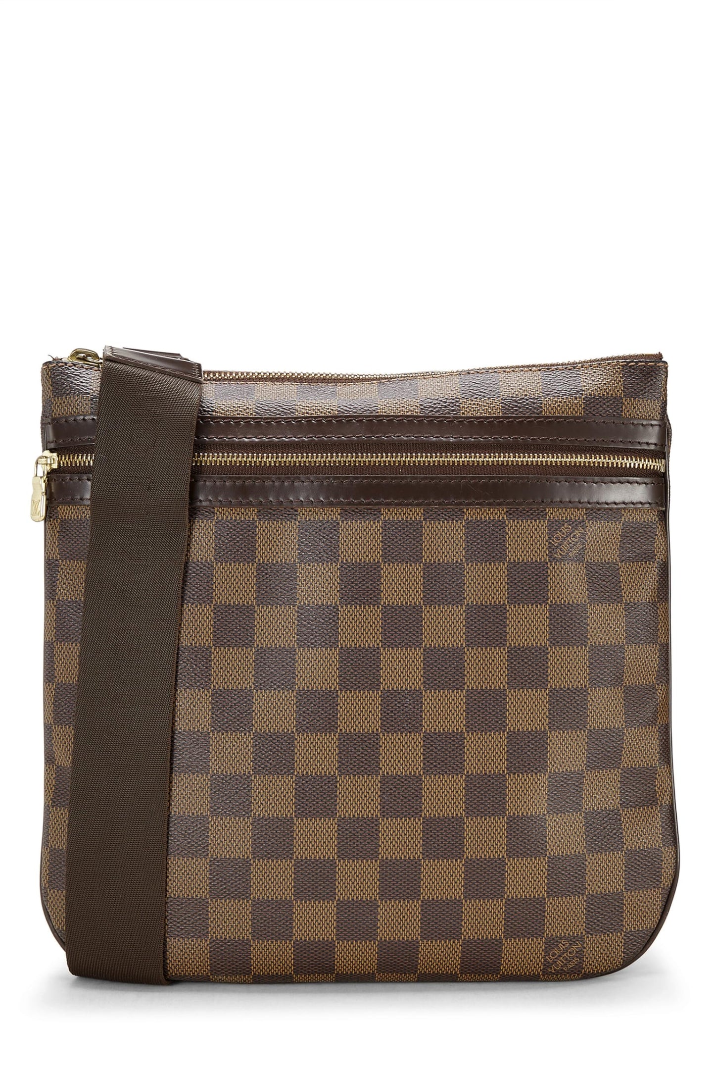 Louis Vuitton, Pre-Loved Damier Ebene Pochette Bosphore, Marrón