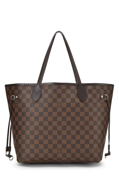 Louis Vuitton, Damier Ebene Neverfull MM NM d'occasion, marron