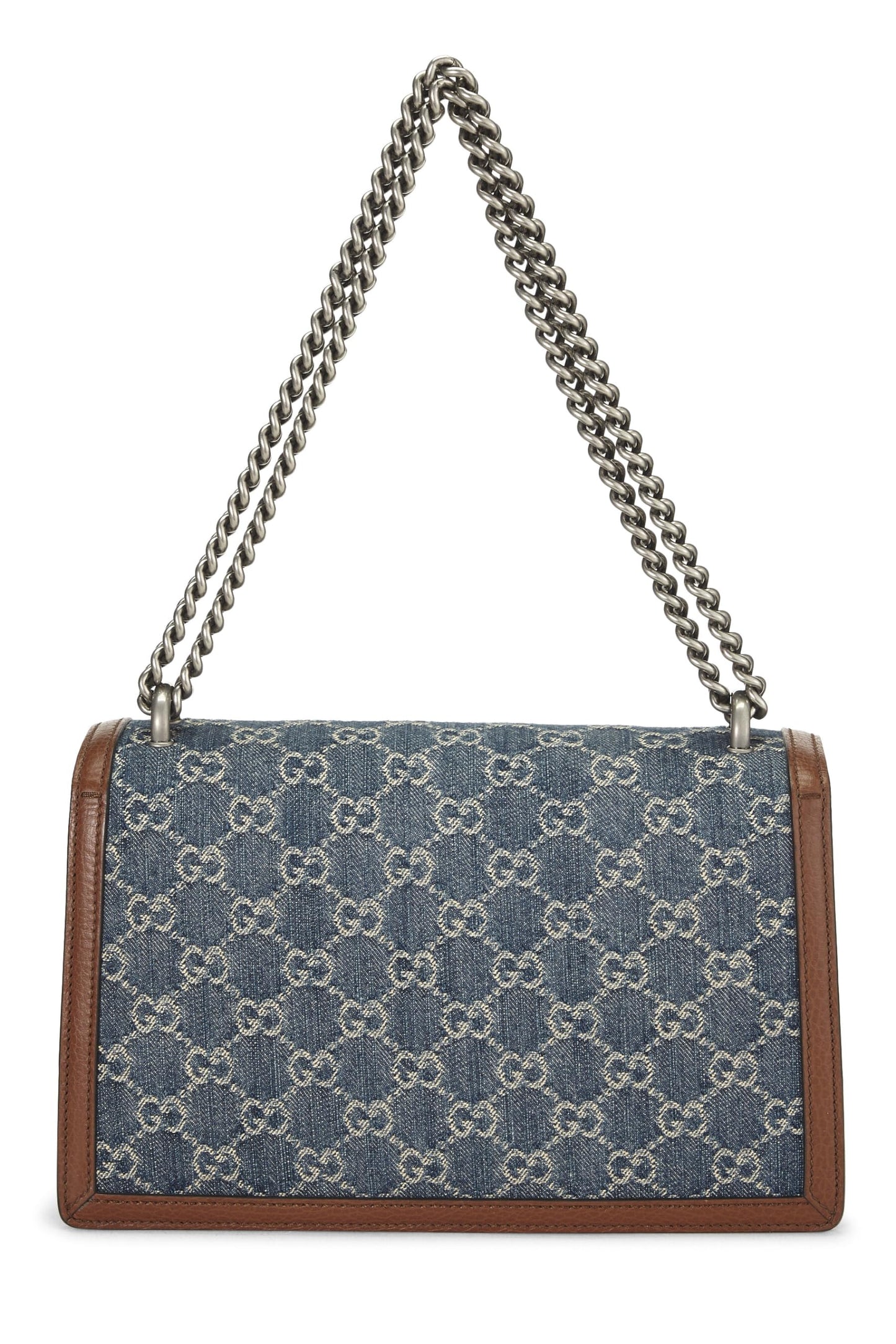 Gucci, sac à bandoulière Dionysus en denim bleu d'occasion, petit modèle, bleu