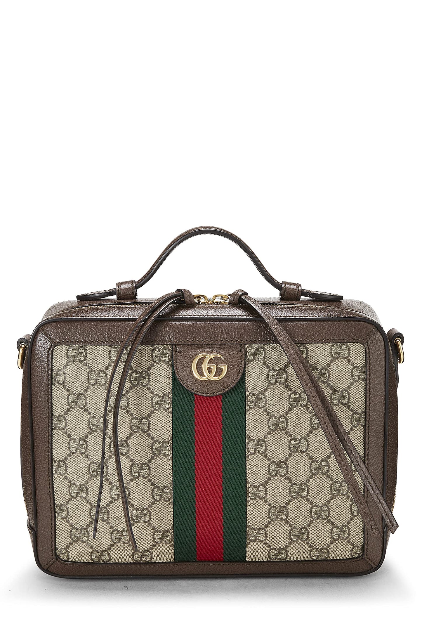 Gucci, sac à bandoulière Ophidia en toile suprême GG d'origine d'occasion, taille moyenne, marron