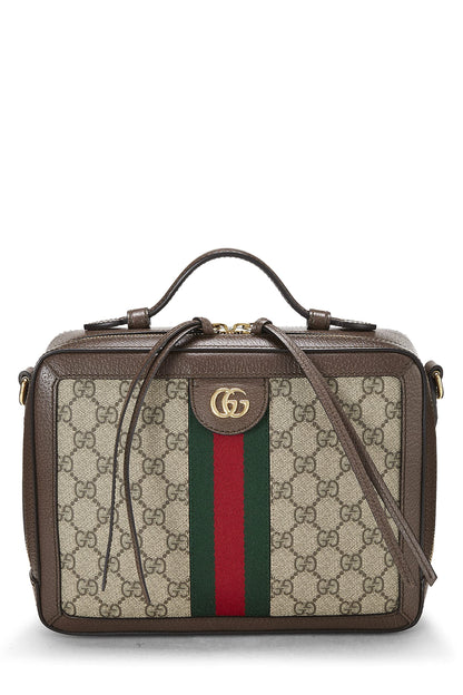 Gucci, Hombro mediano Ophidia con tela GG Supreme original Pre-Loved, marrón