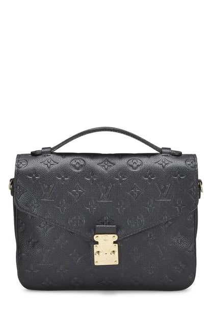 Louis Vuitton, Pre-Loved Black Monogram Empreinte Metis, Black