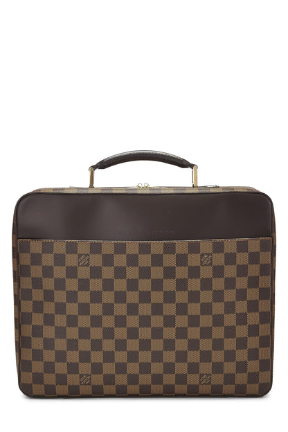 Louis Vuitton, Pre-Loved Damier Ebene Porte Ordinateur Sabana, Brown