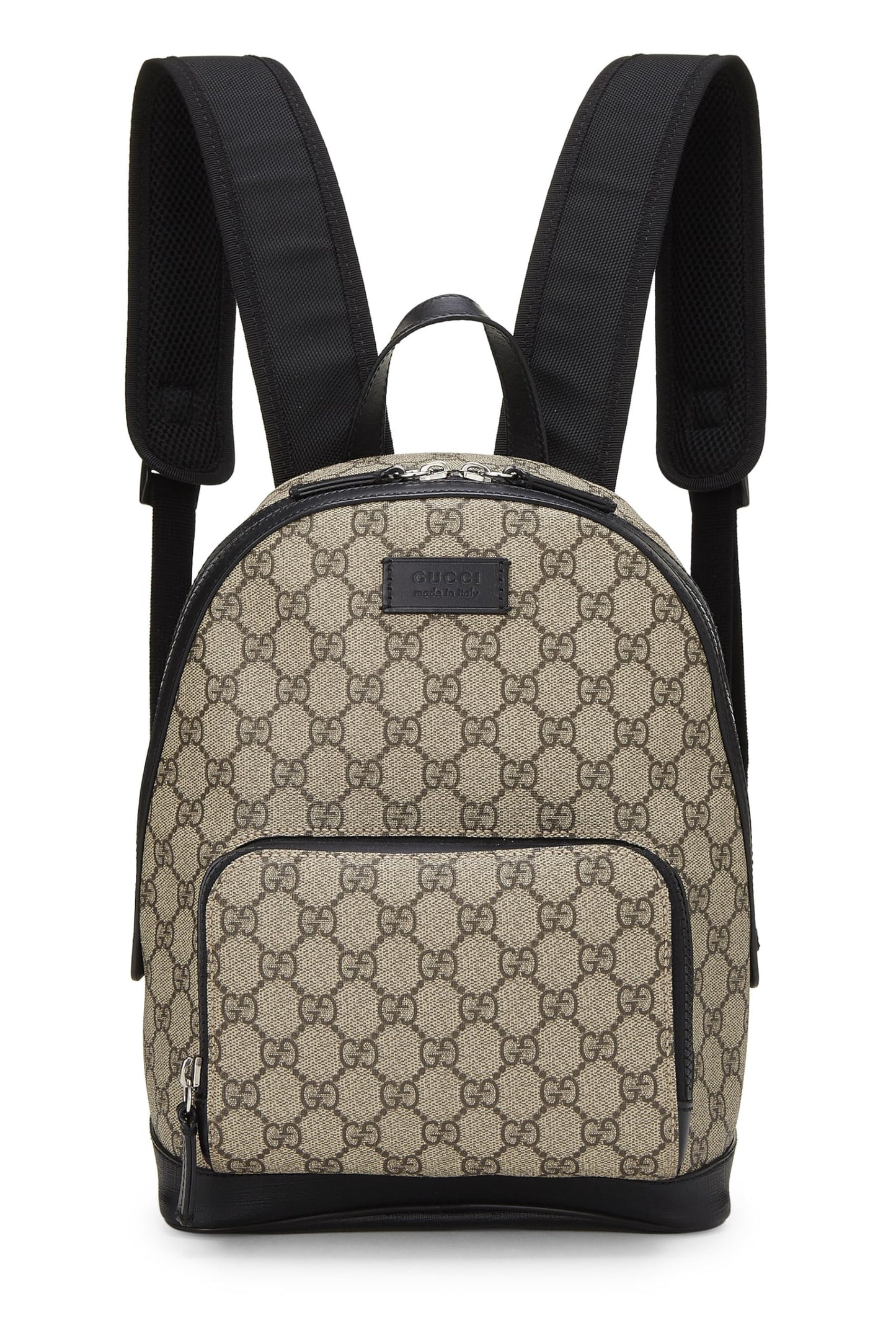 Gucci, sac à dos Eden en toile GG Supreme d'origine d'occasion, petit, noir