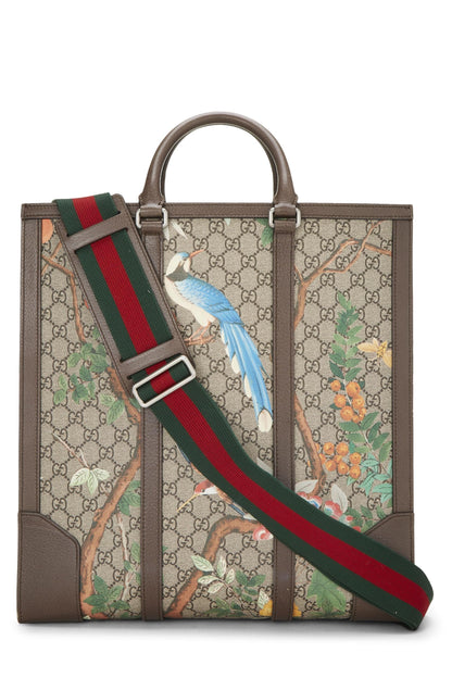 Gucci, sac fourre-tout Tian en toile GG Supreme d'origine, grand modèle, marron