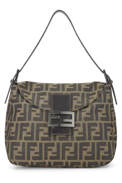 Fendi, Pre-Loved Brown Zucca Shoulder Bag, Brown