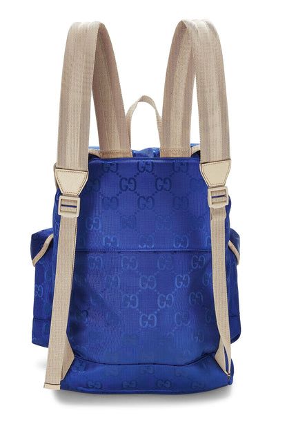 Gucci, sac à dos Off The Grid en nylon bleu d'occasion, bleu