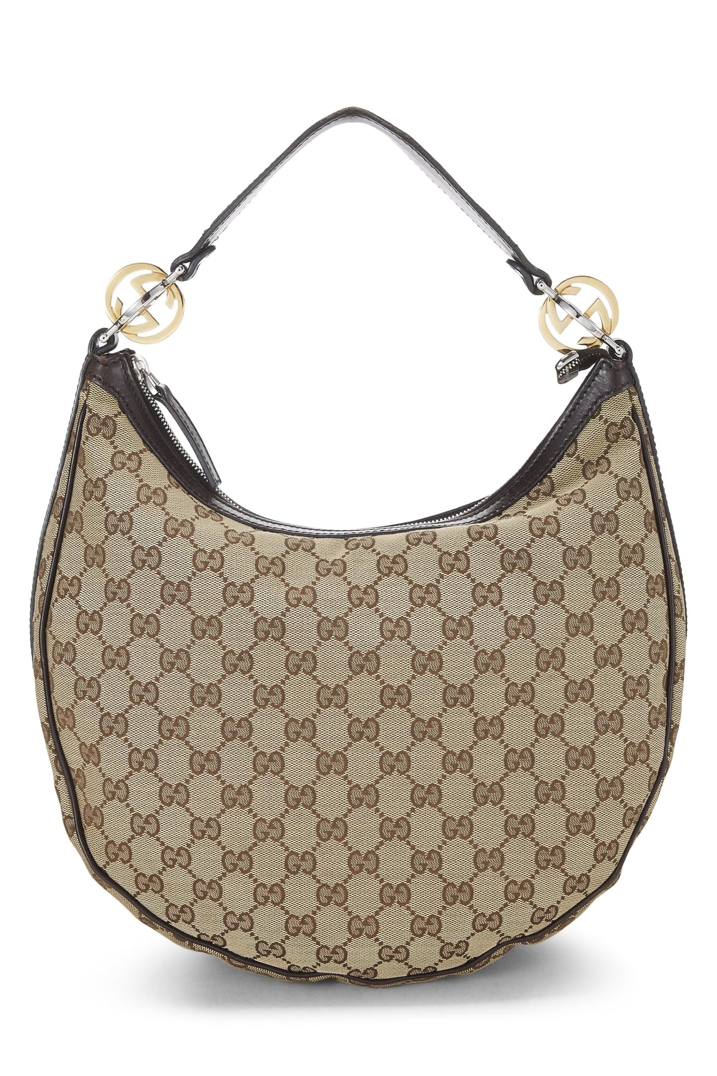 Gucci, sac hobo Twins en toile GG d'origine d'occasion, marron