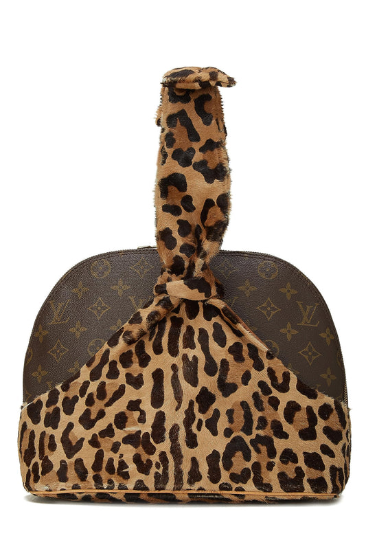 Louis Vuitton, Pre-Loved Alaïa x Louis Vuitton Monogram Leopard Alma, Brown