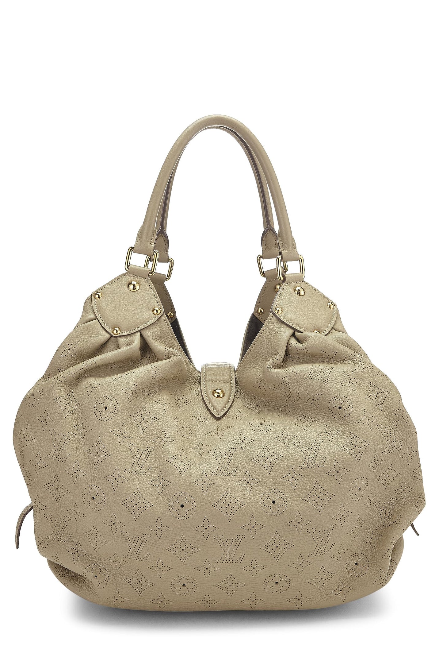 Louis Vuitton, Monograma Mahina grande en color beige Pre-Loved, Beige