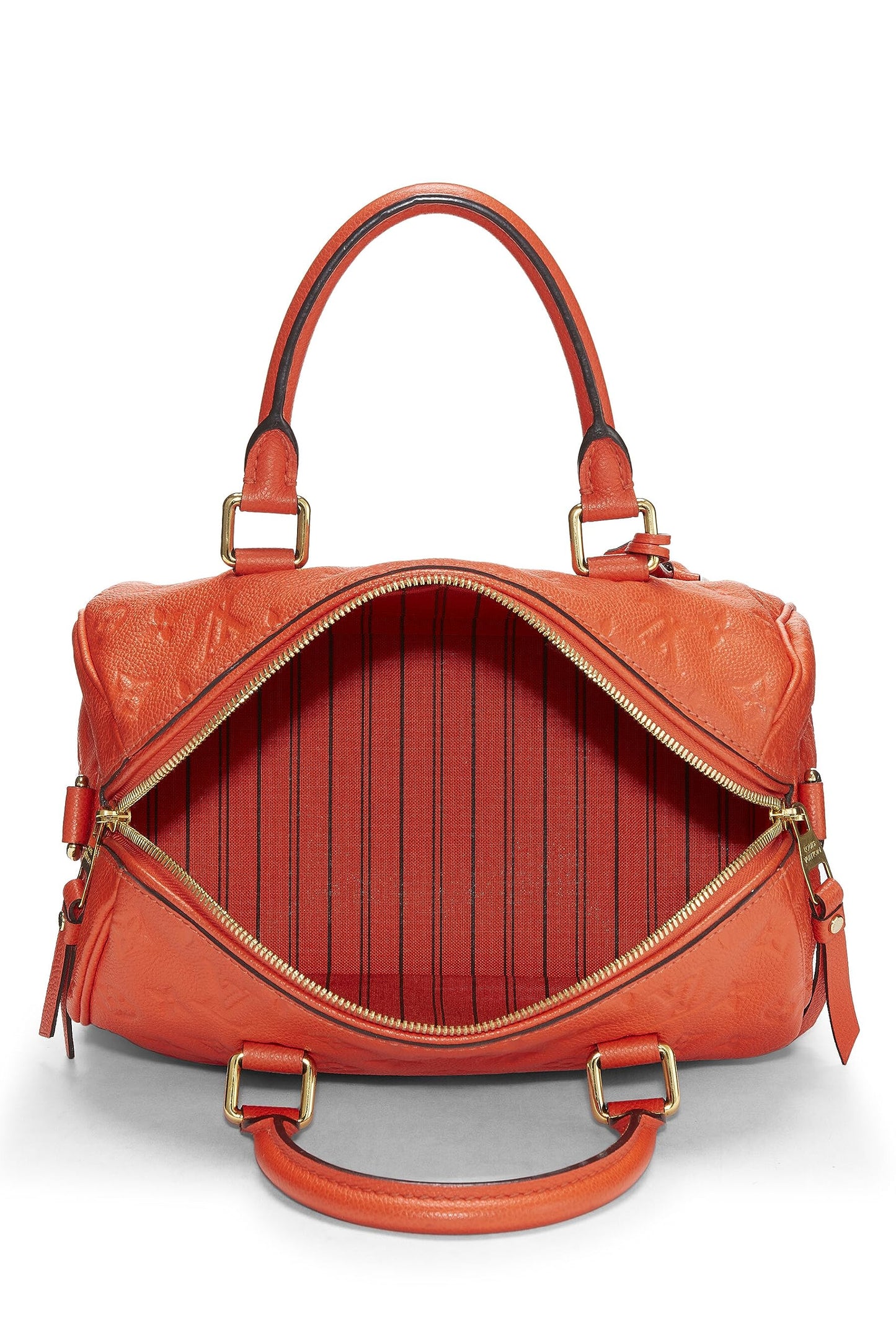 Louis Vuitton, Monograma naranja Pre-Loved Empreinte Speedy Bandouliere 25, Naranja