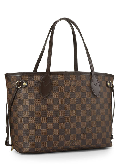 Louis Vuitton, Damier Ebene Neverfull PM pre-amado, Marrón