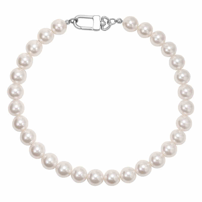 Male Hip-hop Retro Bead Collarbone Neck Pearl Chain