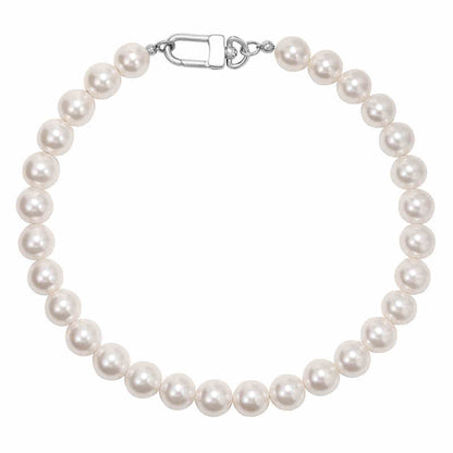 Male Hip-hop Retro Bead Collarbone Neck Pearl Chain