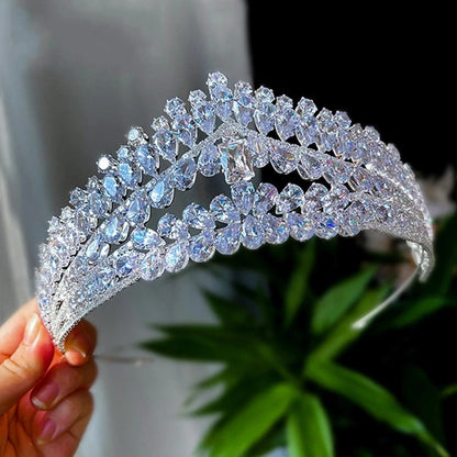 Exquisite Wedding Ceremony Zircon Crown Hair Ornaments