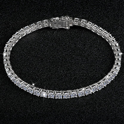 S925 Silver Mosan Diamond Bracelet Female