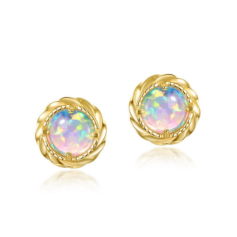 New Fashion Simple Opal Earrings