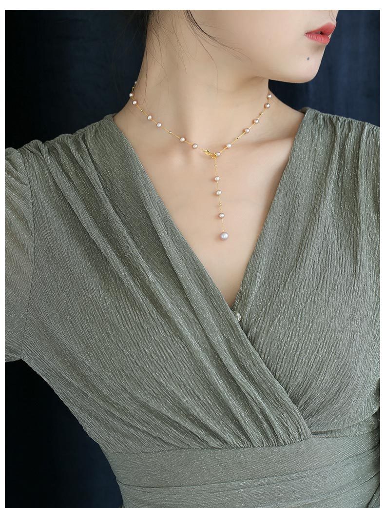 Women's Gypsophila Freshwater Pearl Necklace