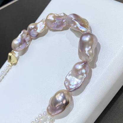 Long Autumn And Winter Natural Baroque Pearl Necklace For Women