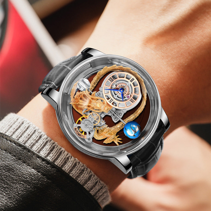 Reloj Tourbillon Good Luck Comes de moda para hombre