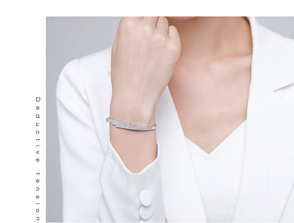 Fashion Line S925 Silver Bracelet For Women