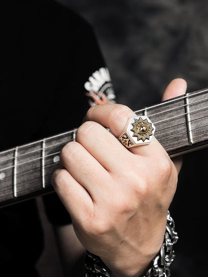 Silver Jewelry Devil's Eye Retro Thai Silver Ring Men