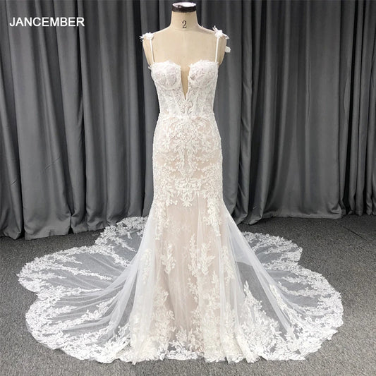 Classic Wedding Dresses For Women Tulle Mermaid Sweetheart Wedding Suits For Women Appliques Lace QX19038d Vestido De Noiva