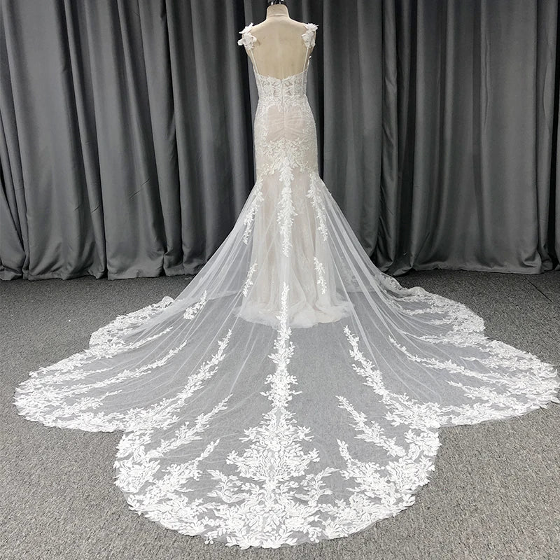 Classic Wedding Dresses For Women Tulle Mermaid Sweetheart Wedding Suits For Women Appliques Lace QX19038d Vestido De Noiva