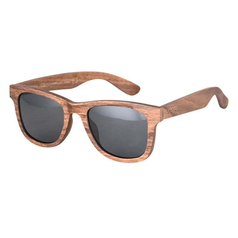 Gafas de sol SHINU para hombre, gafas de sol polarizadas de madera natural, gafas de sol de madera natural hechas a mano para mujer, haz tu propio diseño en las patillas