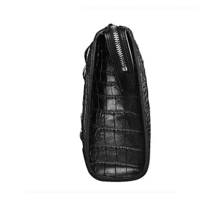 Bolso de hombre Langhao, bolsos de hombre, bolsos de negocios de piel de cocodrilo, bolsos de hombre, bolso de mano cuadrado de sección transversal para hombre