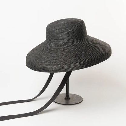 Chapeaux vintage de haute qualité pour femmes et hommes, casquettes Hepburn à large bord, chapeau pliable en paille fine, chapeu Fedora, lunettes d'été pour la plage, Panama