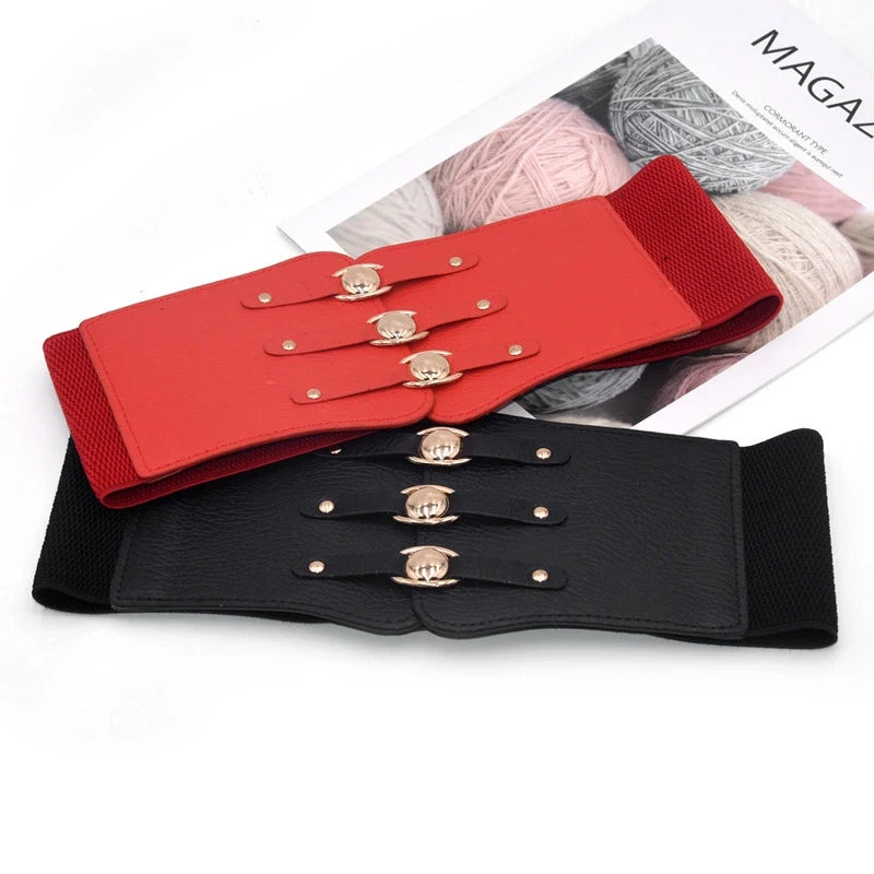 Elastic Wide Corset Belts For Women Waist Plus Size Belt Female Dress Waistband Big Stretch Cummerbunds Clothes Accessory