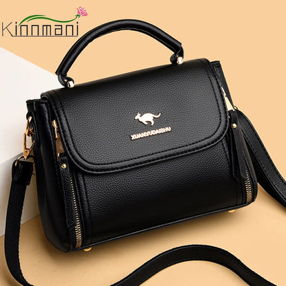 Fashion Leather Designer Crossbody Shoulder Bags For Women 2024 High Quality Ladies Handbag And Purse Casual Totes Messenger Bag