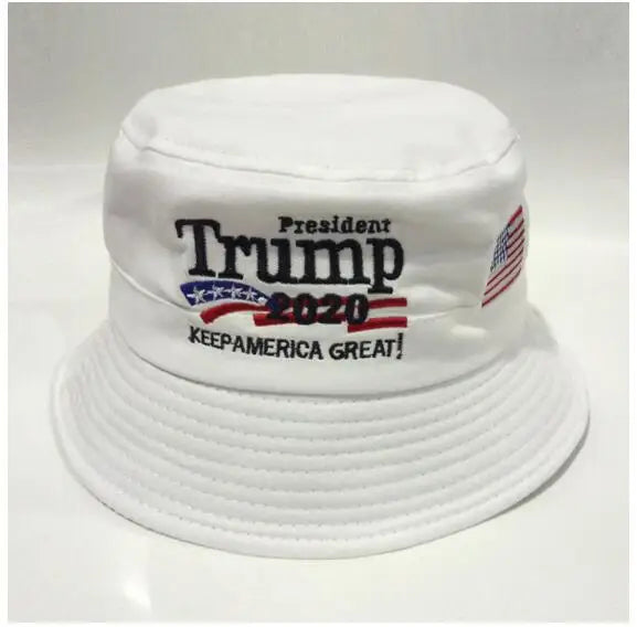 Fedex 100 piezas Trump 2022 sombrero de pescador cubo hombres mujeres gorra de hip hop presidente estadounidense elección bordado gorra de senderismo sombrero para el sol