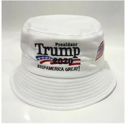 Fedex 100 pieces Trump 2022 Fisherman Hat Bucket Men Women Hip Hop Cap American President Election Embroidery Hiking Cap Sun Hat