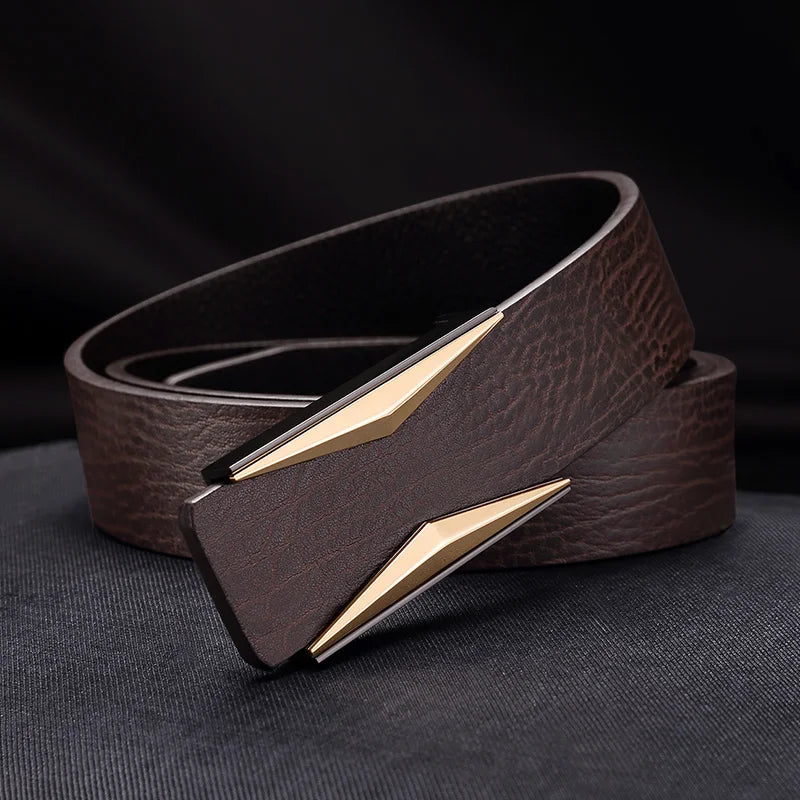 2024 Luxury Brand Belts for Men &Women Unisex Fashion Shiny Coffee Design Buckle High Quality Waist Shaper Leather genuine Belts